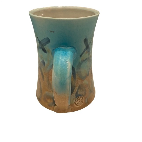 Art Pottery Handmade Coffee Tea Mug. Marked and signed by artist Beach Feel - Picture 3 of 10